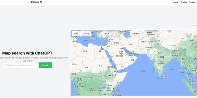 基于谷歌地球/地图和ChatGPT的地图查询工具ChatMap，AI帮你快速定位地图位置