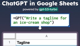 针对Google Workspace的智能办公插件「GPT for Sheets and Docs」，在谷歌表格和谷歌文档中快速调用ChatGPT